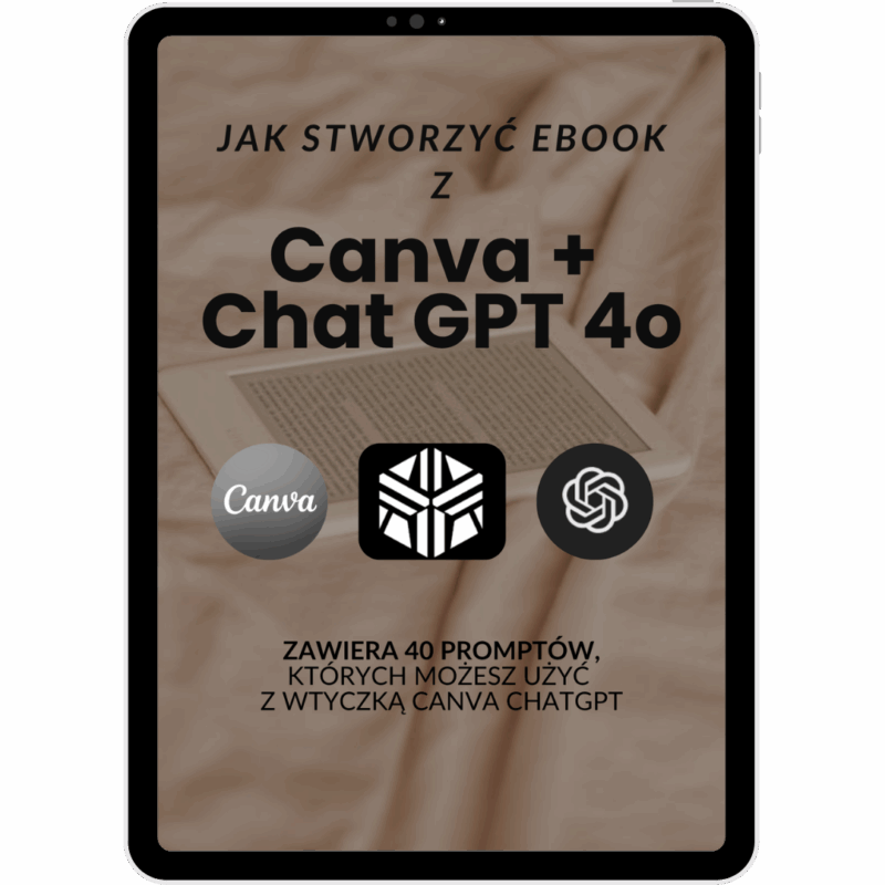 Jak napisać ebook z Canva + Chatgpt Ebook PLR MRR